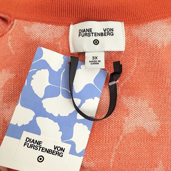 Diane Von Furstenberg x Target Wrap Dress 3X Sleeveless‎ Sweater Knit Midi Fall - Picture 9 of 14